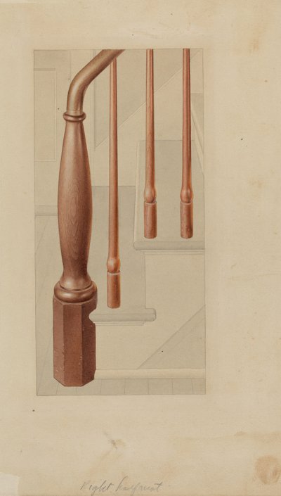 Newel Post by American 20th Century