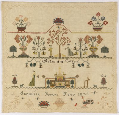 Sampler by American Elizabeth Rowe Terry