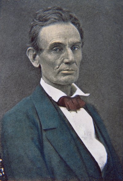 Abraham Lincoln (1809-65) c.1860 by American Photographer