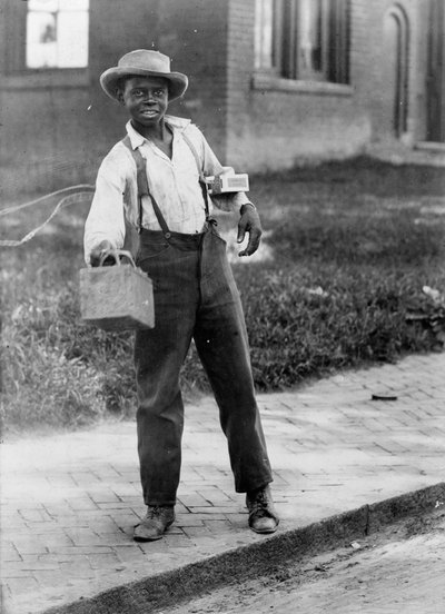 African American Shoeshine Boy, c.1899 by American Photographer