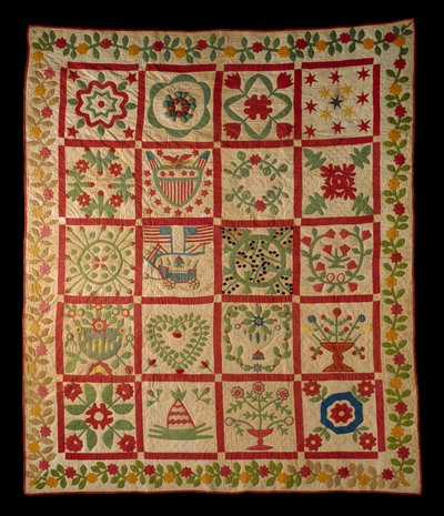 Applique Album Quilt, L & M by American School