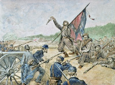 Battle of Corinth by American School
