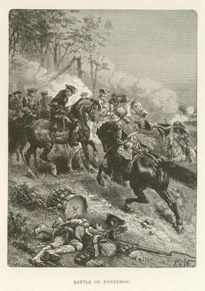 Battle of Fontenoy by American School