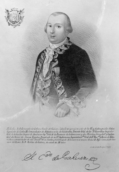 Bernardo de Galvez by American School