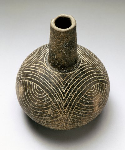 Bottle Baily engraved, Caddoan, 1200-1500 by American School