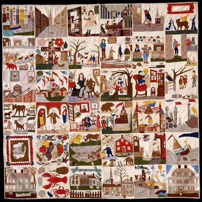 Burdicks-Child Quilt by American School