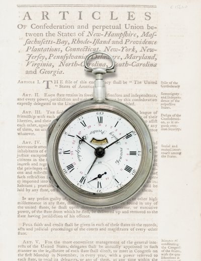 Calendar Watch, c.1780 by American School