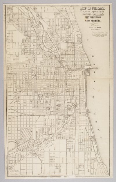 City of Chicago Map by American School