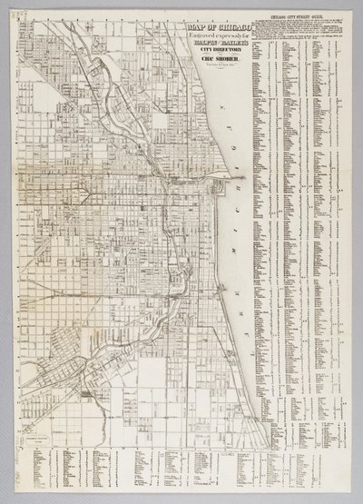 City of Chicago Map by American School