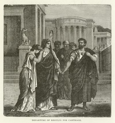 Departure of Regulus for Carthage by American School