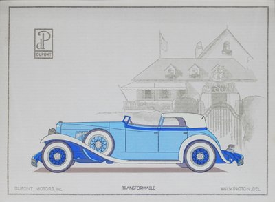 DuPont Motor Cars: Transformable, 1921 by American School