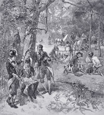 General Francis Marion in Camp by American School