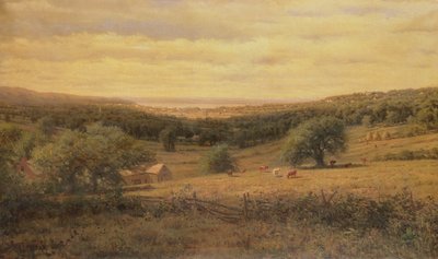 Hudson River View by American School