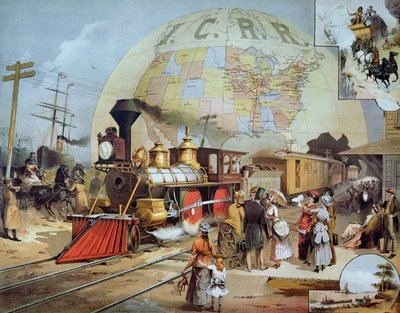 Illinois Central Railroad, c.1886 by American School