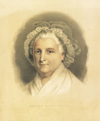 Martha Washington, pub. 1857 by American School