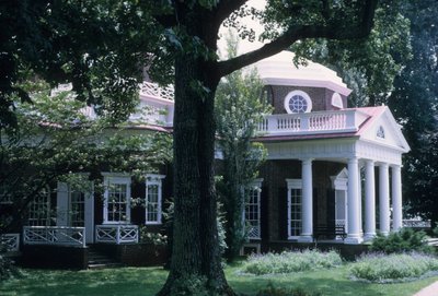 Monticello, designed by Thomas Jefferson by American School