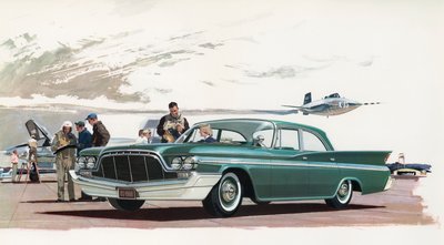New DeSoto Car and Jet Pilots by American School