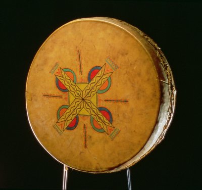 Osage drum, from Oklahoma by American School