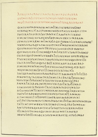 Page from the Florence Virgil by American School