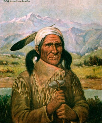 Portrait of Geronimo by American School