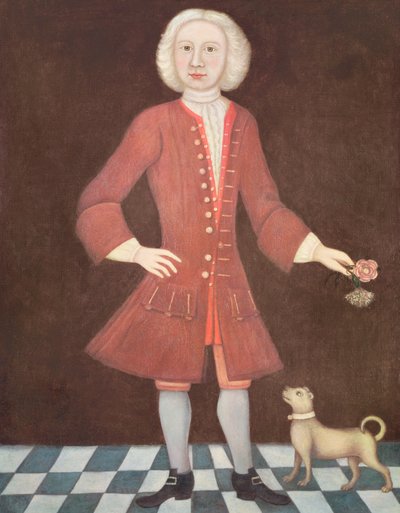 Portrait of Jonathan Bentham, c.1725 by American School