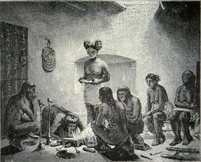 Praying for Rain (engraving) by American School