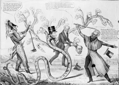 President Andrew Jackson Slaying the Hydra by American School