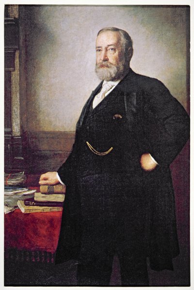 President Benjamin Harrison election poster by American School