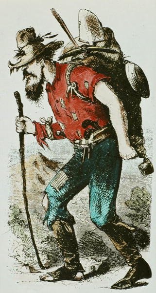 Ragged gold digger by American School