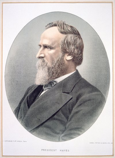 Rutherford B. Hayes (1822-93) by American School