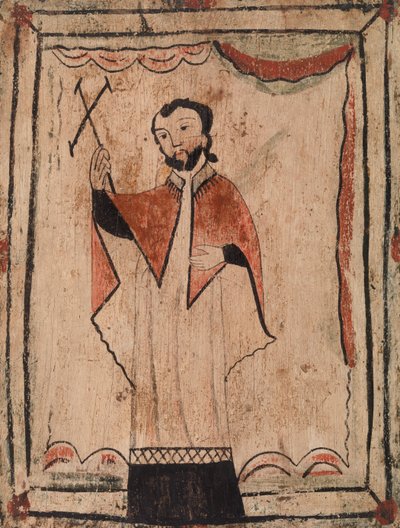 Saint with a Cross by American School