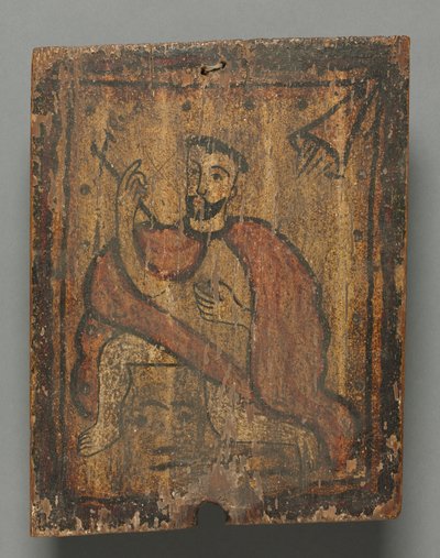 San Geronimo: saint of retablo by American School