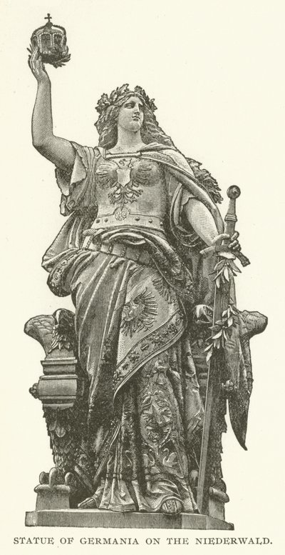 Statue of Germania on the Niederwald by American School