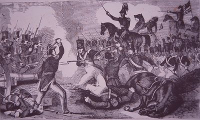 The Battle of Churubusco, Mexican-American War by American School