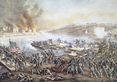 The Battle of Fredericksburg by American School