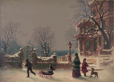 The First Snow, 1877 by American School