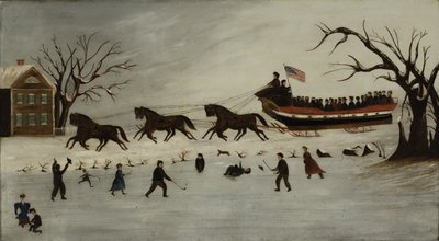 The Suffragettes Taking a Sleigh Ride by American School