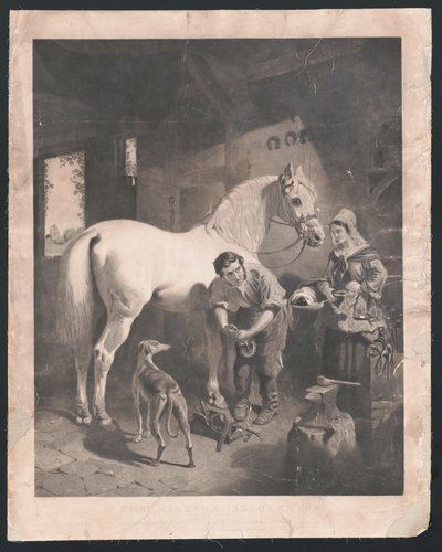 The Village Blacksmith by American School