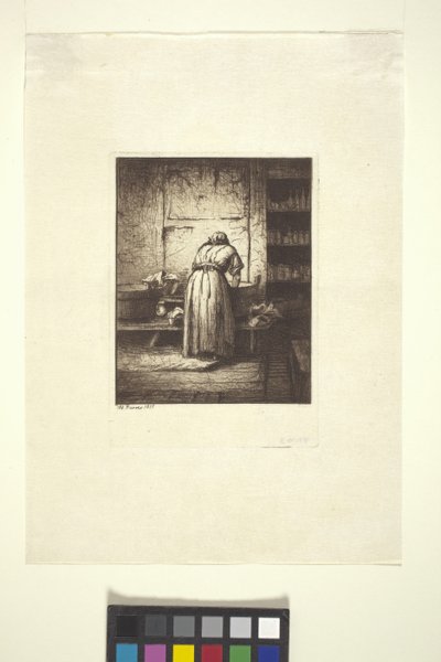 The Washerwoman by American School