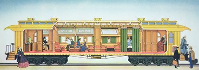 The First Luxury Pullman Sleeping Car by American School