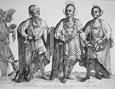 Three American Cherokee Chiefs by American School