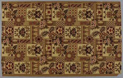 Wallpaper, pattern, ca. 1885 by American School