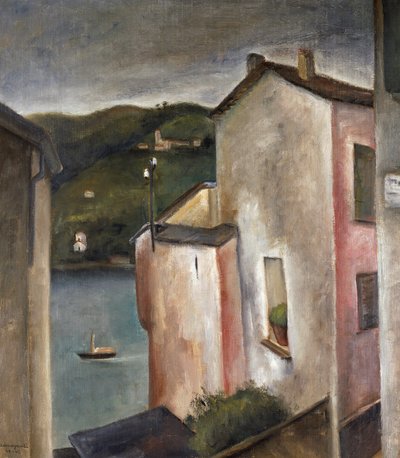 The Houses on the Lake by Amerigo Canegrati