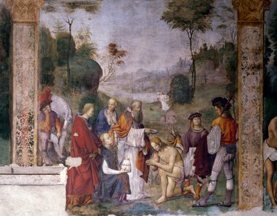Baptism of Valerian by Amico Aspertini
