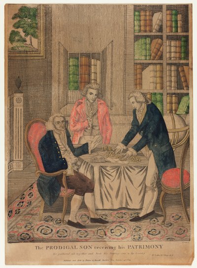 The Prodigal Son Receiving His Patrimony by Amos Doolittle