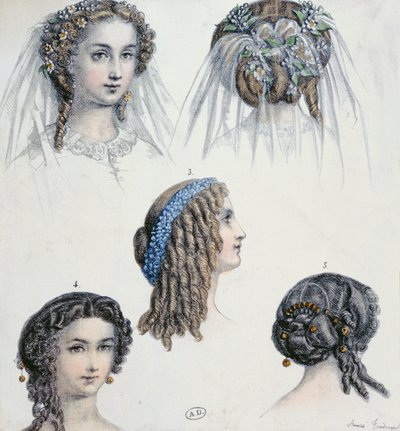 Hairstyle of a Bride and Others by Anais Toudouze