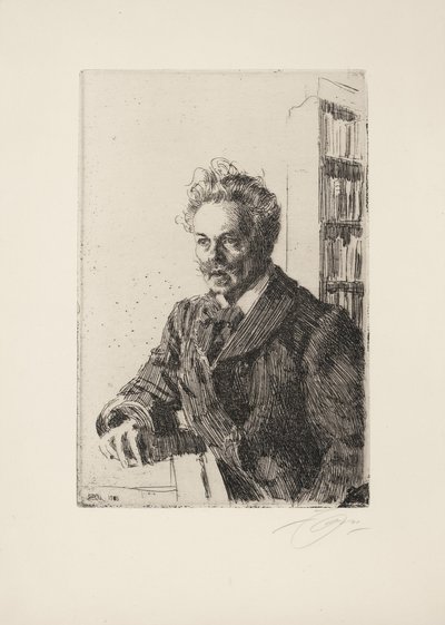 August Strindberg by Anders Leonard Zorn