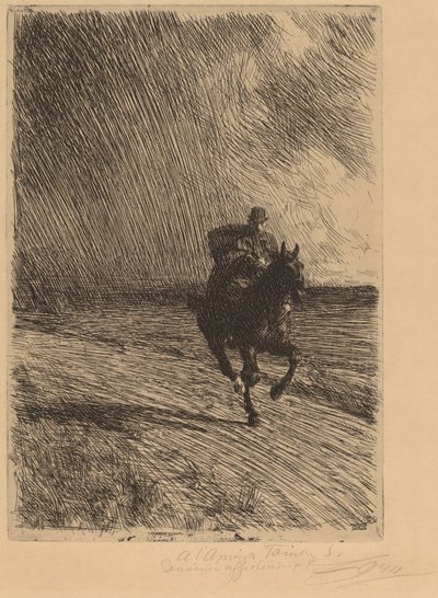 Storm, 1891 by Anders Leonard Zorn