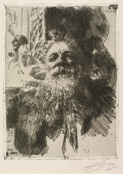 Auguste Rodin by Anders Leonard Zorn