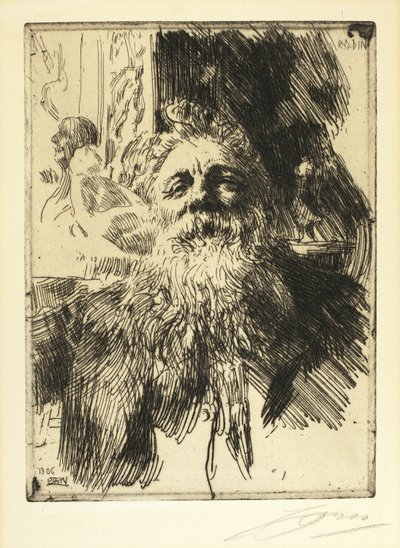 Auguste Rodin by Anders Leonard Zorn